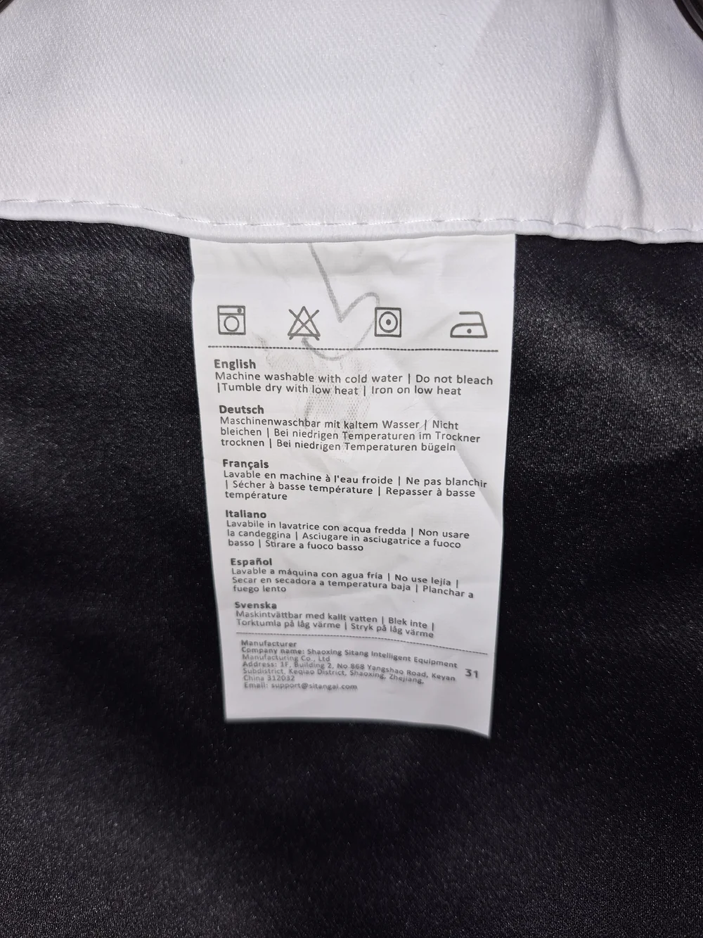 White Black Lined Grommet Curtains - Modern Light-Blocking Panels Energy Saver